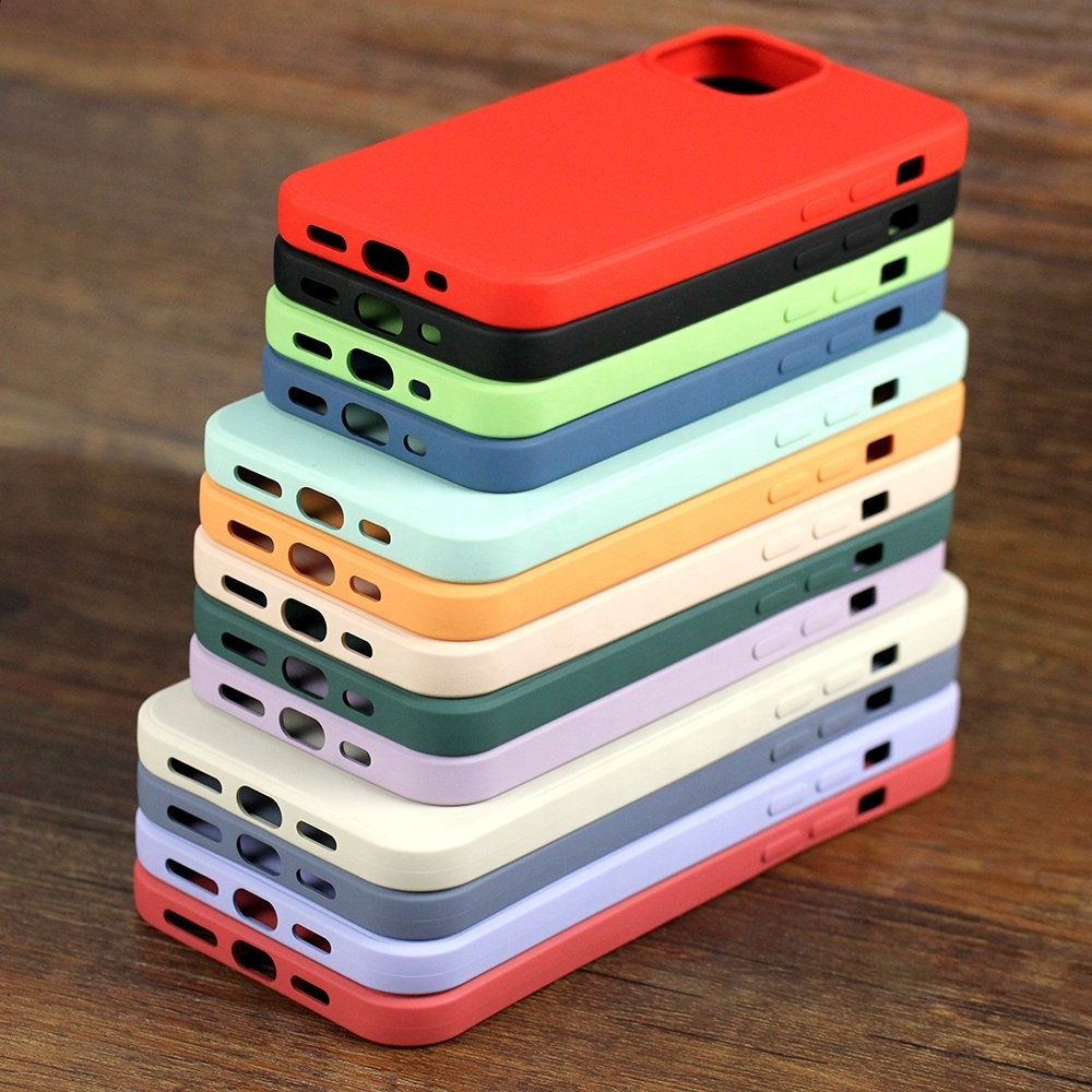 In stock TPU Silicon rubber custom mobile smartphone Cases cover for iPhone 15 14 13 12 11 S24 S23 Cell phone silicone Case