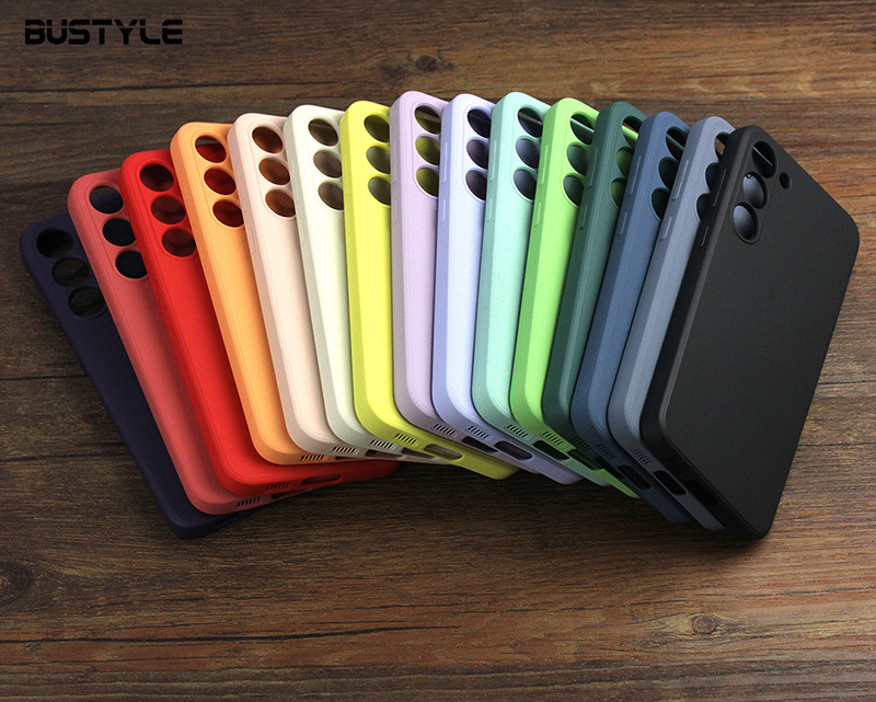 Low MOQ Blank Matt Mobile Phone Silicone Case for iPhone 15 14 13 12 11 pro max Soft Colorful TPU Phone Cover with Microfiber