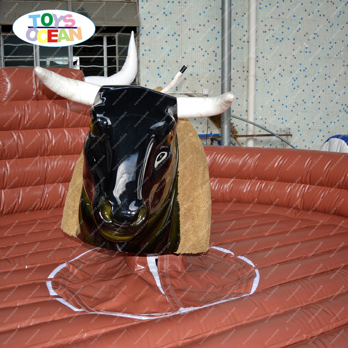 Mechanical Inflatable Rodeo Bull Ride Game Inflatable Bull Riding Machine For Adults