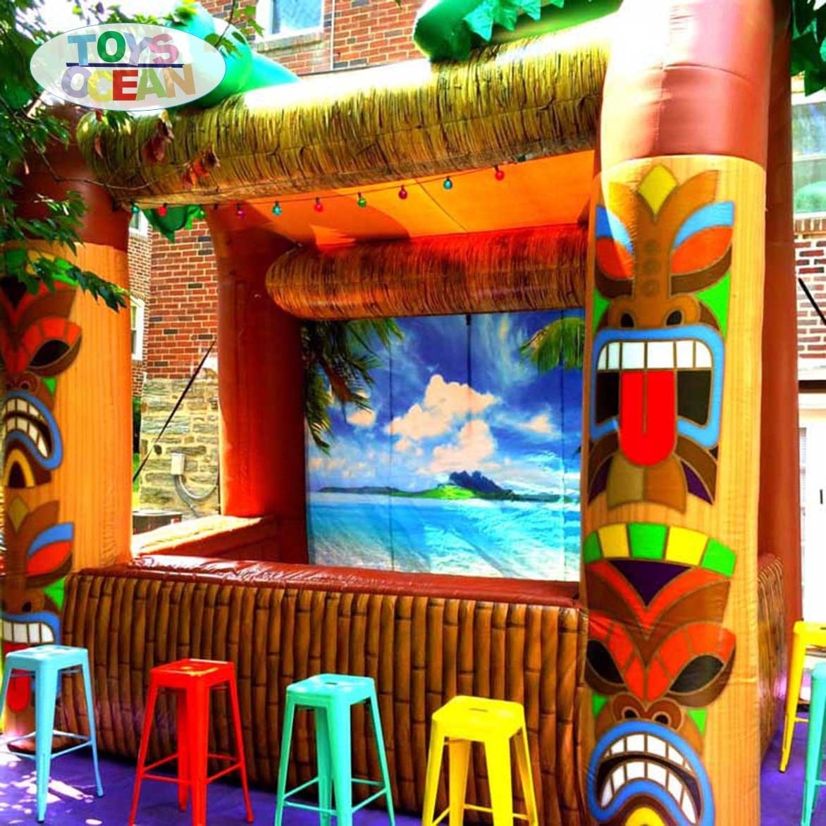 Factory custom commercial outdoor design Irish bar tent inflatable tiki bar