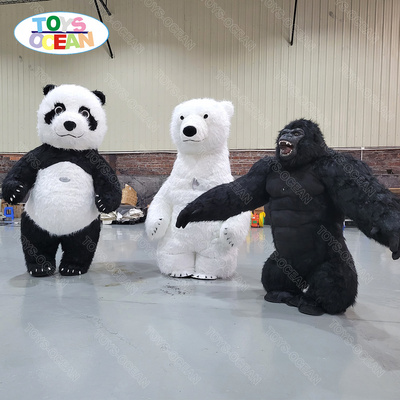 wedding bear model mascot advertisement inflatable costumes for adults Inflatable polar bear gorilla and panda