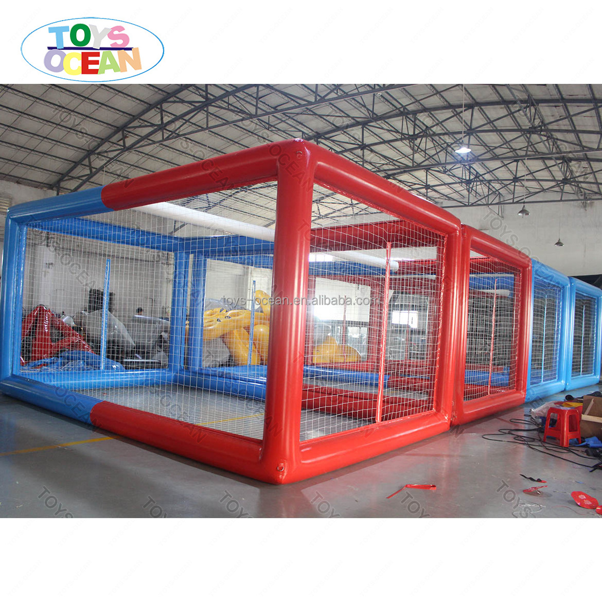 Factory customized commercial PVC drone soccer ball inflatable arena drone tent inflatable cage for Sale