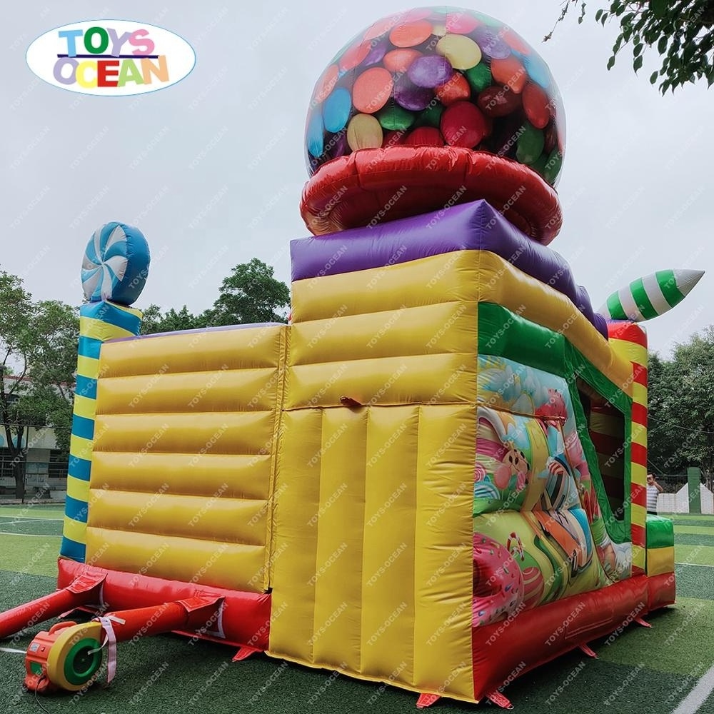 inflatable castle jumps with slide inflatable castle combo game inflatable candy jumping bouncer with slide