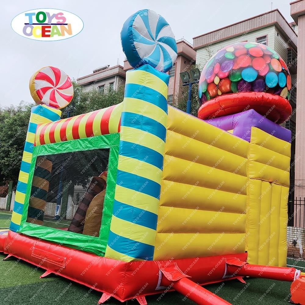 inflatable castle jumps with slide inflatable castle combo game inflatable candy jumping bouncer with slide