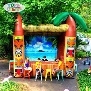 Factory custom commercial outdoor design Irish bar tent inflatable tiki bar