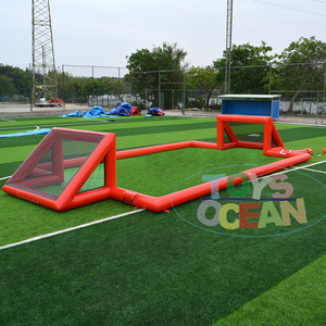 hot sale designed outdoor sports adult grass inflatable football field children's amusement park football & soccer