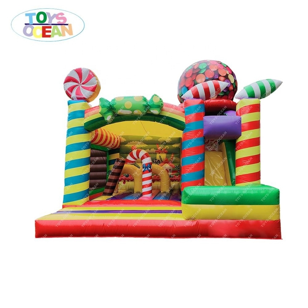 inflatable castle jumps with slide inflatable castle combo game inflatable candy jumping bouncer with slide