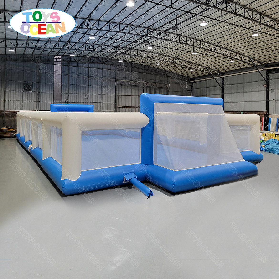 Customized  Outdoor Sports Arena Football Playground Inflatable Soccer Field Inflatable Soap Football Field For Adults and kids