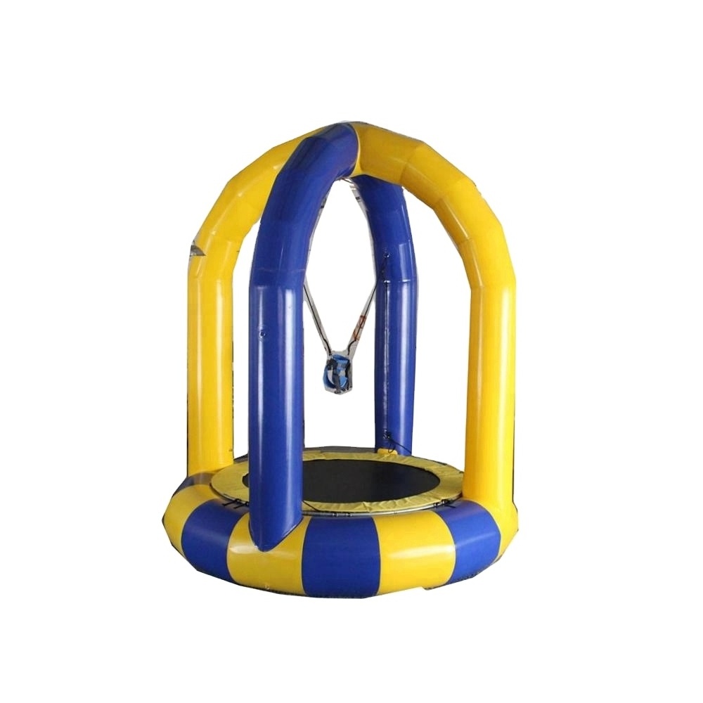 Single Inflatable Bungee Trampoline Jumping Trampoline Carnival Games Outdoor