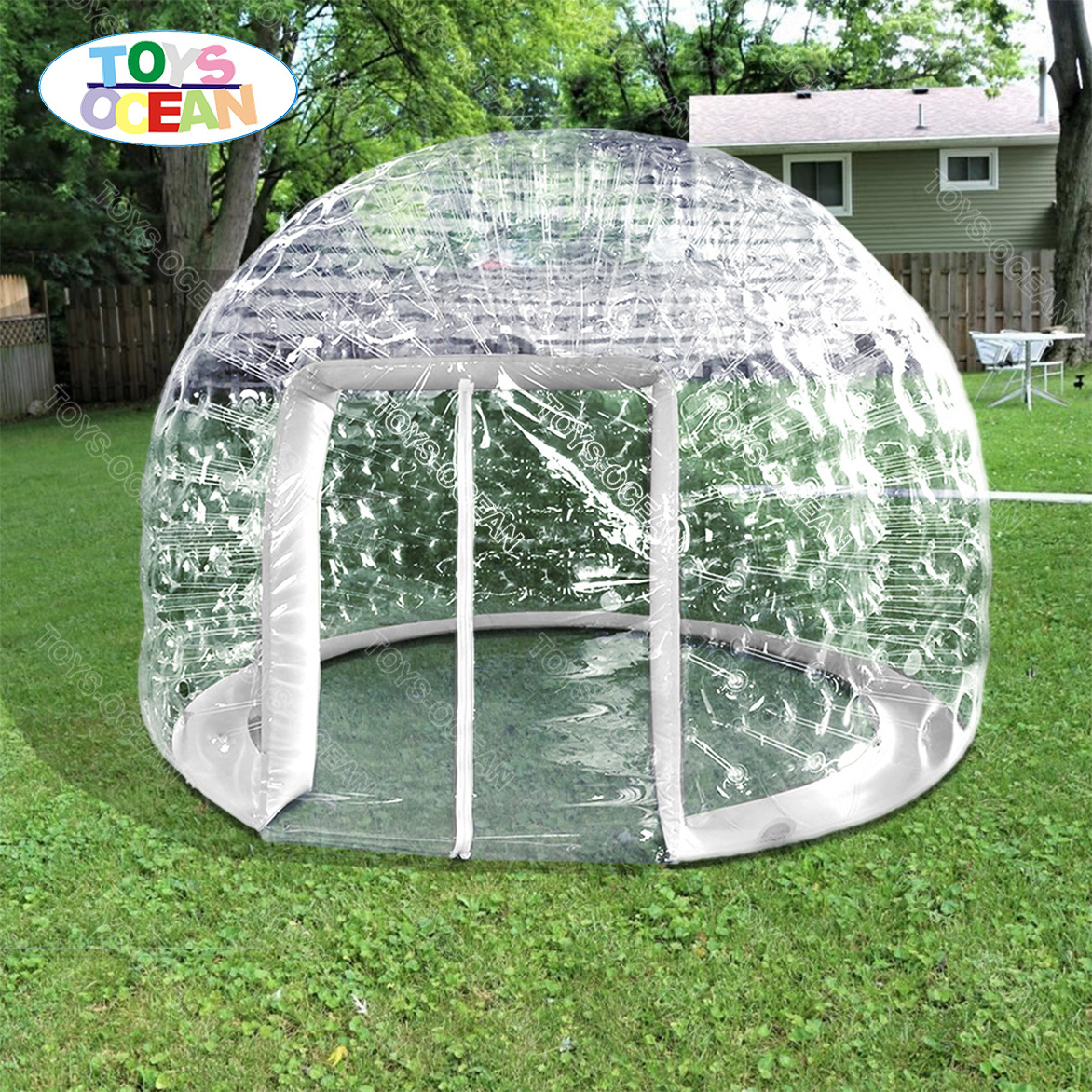 New inflatable bubble tent for hot tub Bubble Dome Tent Round Inflatable Crystal Transparent camping tent