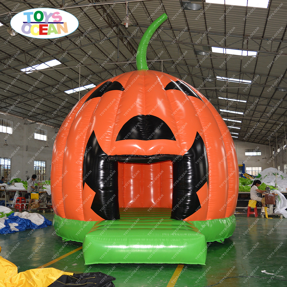 Halloween Inflatable Decorative Pumpkin Bounce House Kids Jumping Castle