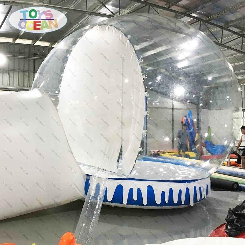 Giant inflatable christmas ball inflatable snow globe for game christmas snow globes sale