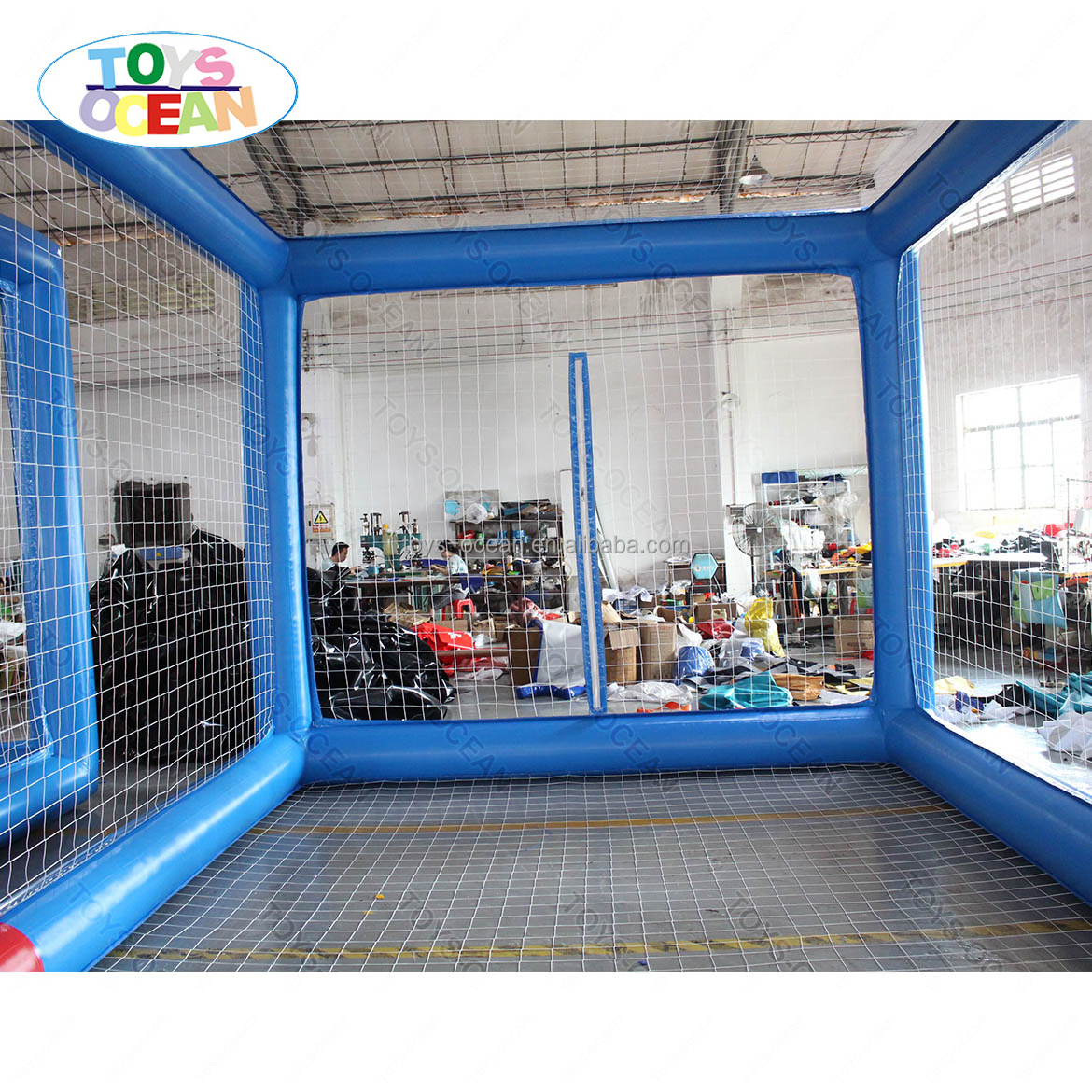 Factory customized commercial PVC drone soccer ball inflatable arena drone tent inflatable cage for Sale