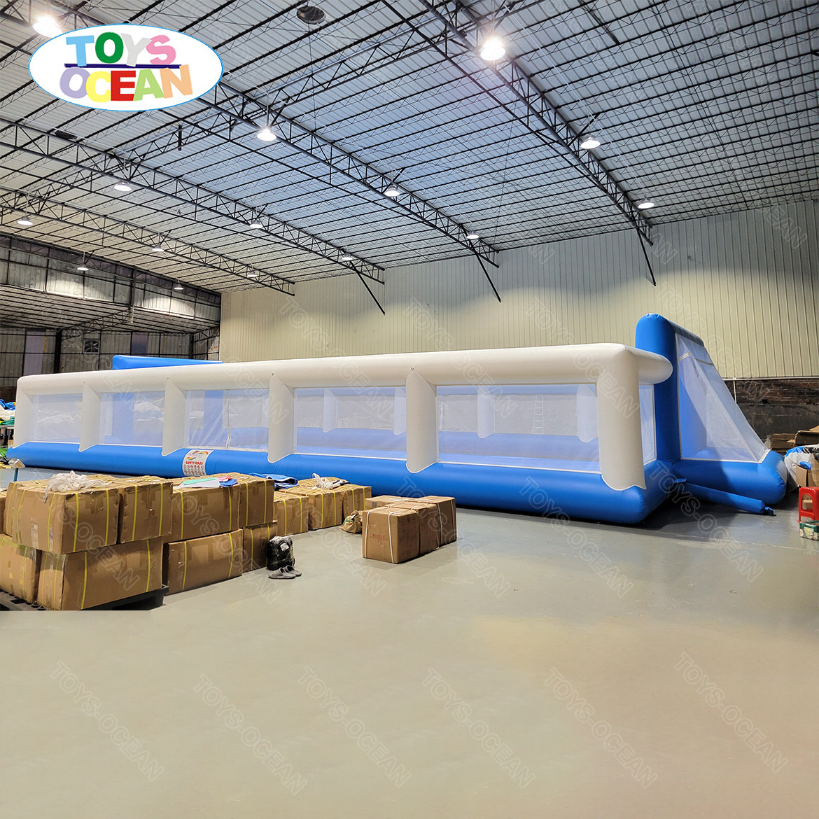 Customized  Outdoor Sports Arena Football Playground Inflatable Soccer Field Inflatable Soap Football Field For Adults and kids