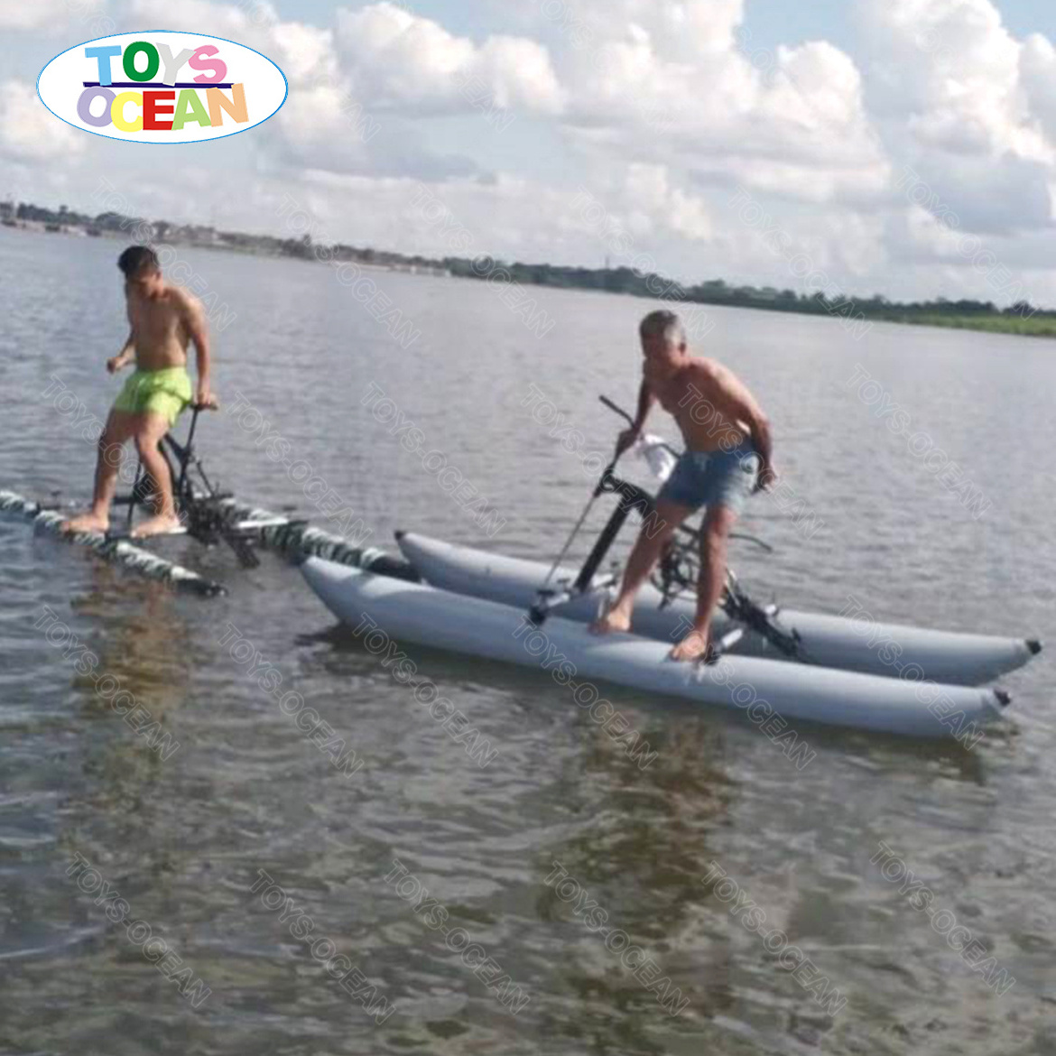 Hot Sale Inflatable Floats Sports Park for Water Bike