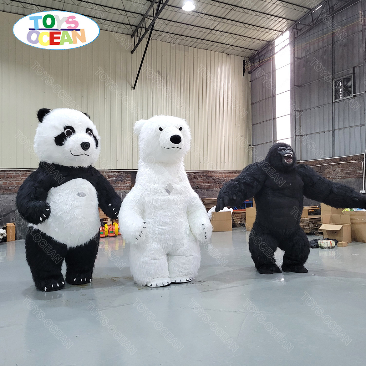 wedding bear model mascot advertisement inflatable costumes for adults Inflatable polar bear gorilla and panda