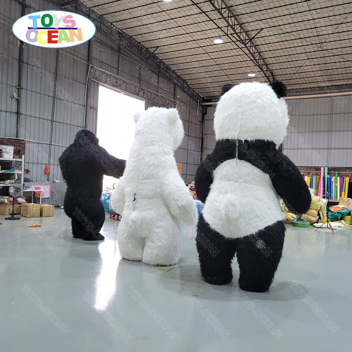 wedding bear model mascot advertisement inflatable costumes for adults Inflatable polar bear gorilla and panda