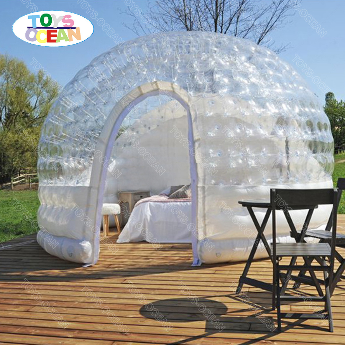 New inflatable bubble tent for hot tub Bubble Dome Tent Round Inflatable Crystal Transparent camping tent