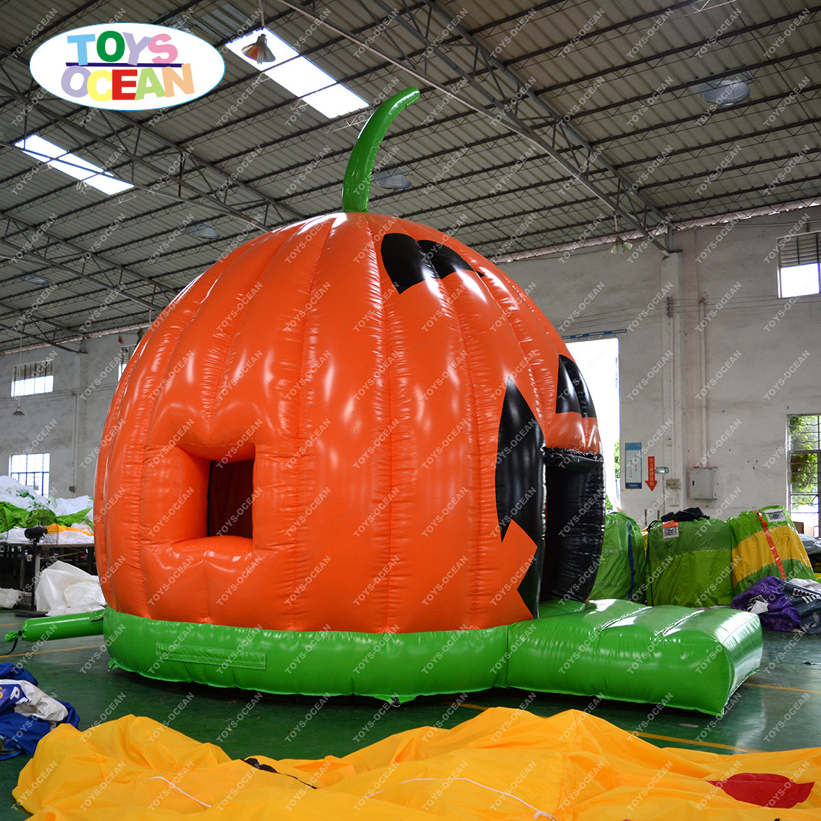 Halloween Inflatable Decorative Pumpkin Bounce House Kids Jumping Castle