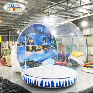 Giant inflatable christmas ball inflatable snow globe for game christmas snow globes sale