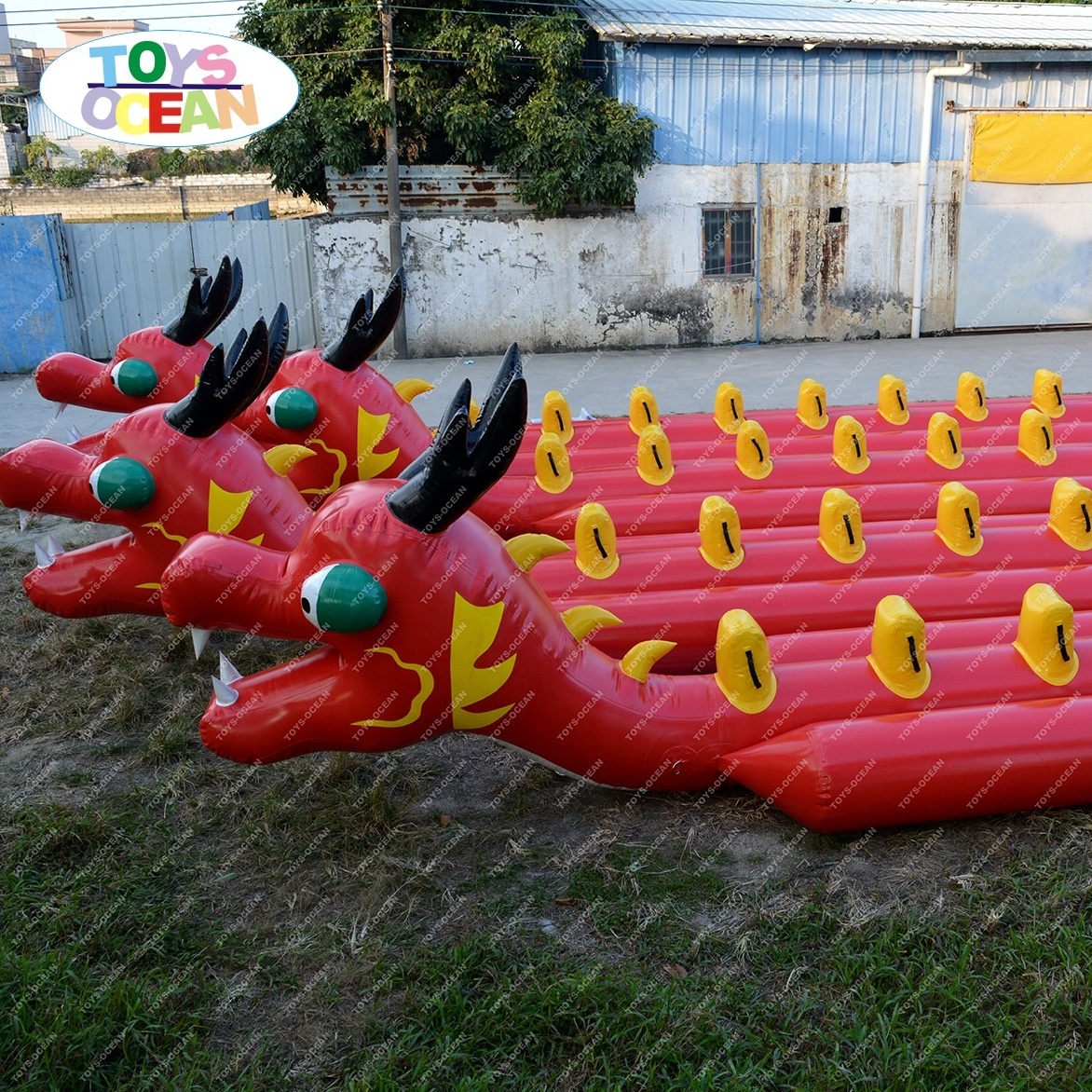 Excited 8 Players Inflatable Dragon Flying banana boat for sale Towable Tubes