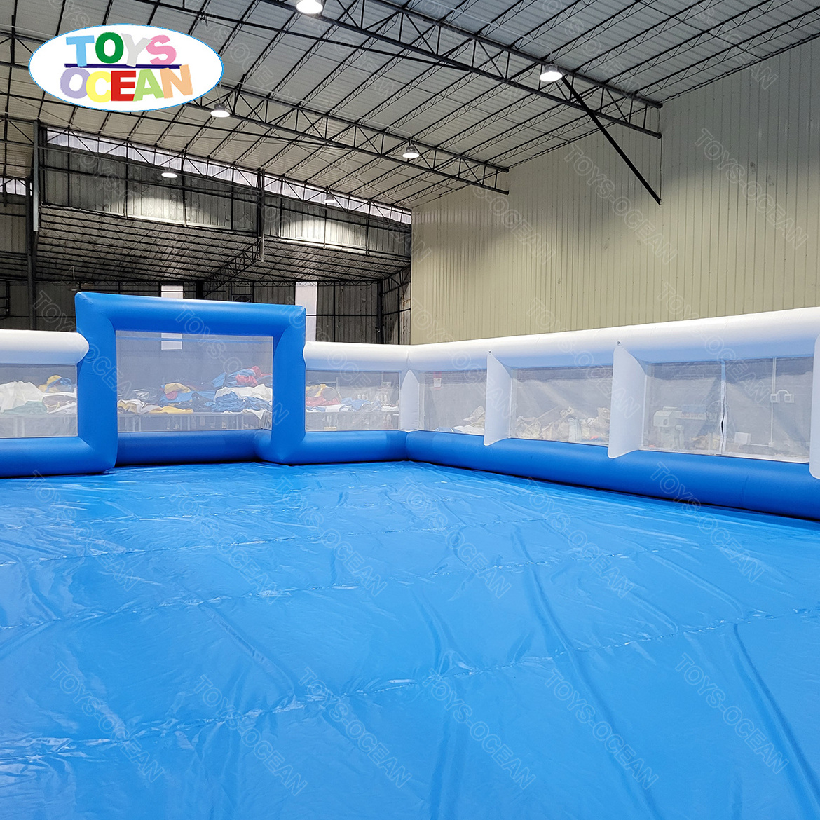 Customized  Outdoor Sports Arena Football Playground Inflatable Soccer Field Inflatable Soap Football Field For Adults and kids