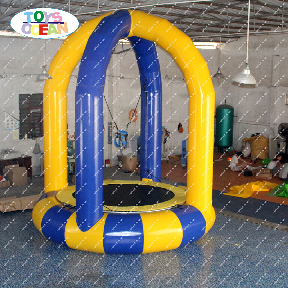 Single Inflatable Bungee Trampoline Jumping Trampoline Carnival Games Outdoor