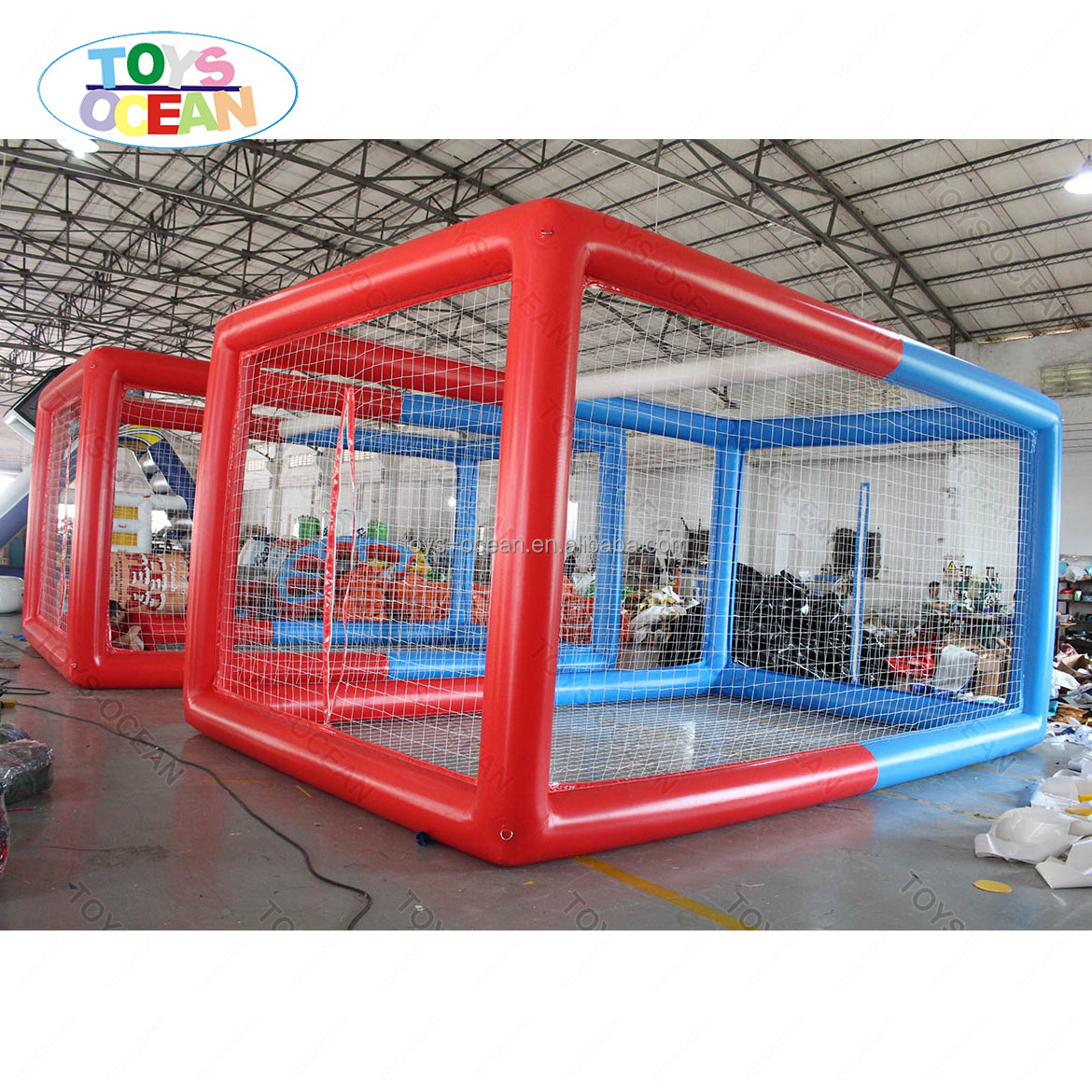 Factory customized commercial PVC drone soccer ball inflatable arena drone tent inflatable cage for Sale