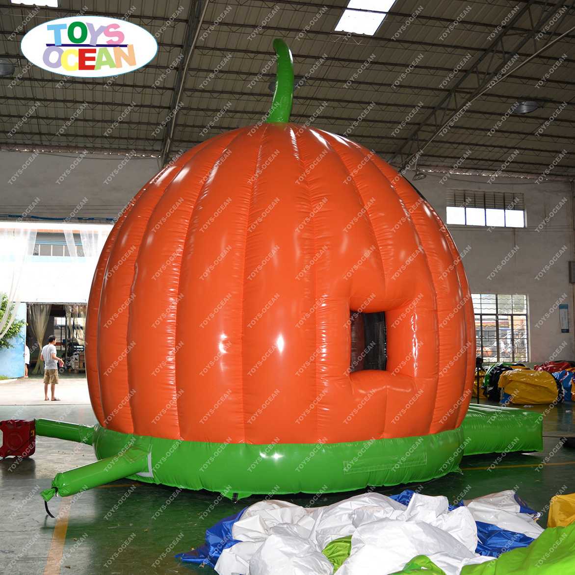 Halloween Inflatable Decorative Pumpkin Bounce House Kids Jumping Castle