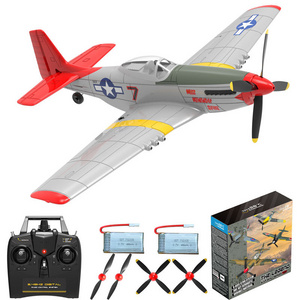 4CH 2.4G Airplane Model Beginner Outdoor Park Flyer Epp Foam Radio Remote Control Toys Rc Plane P51 For Kid Birthday Gift