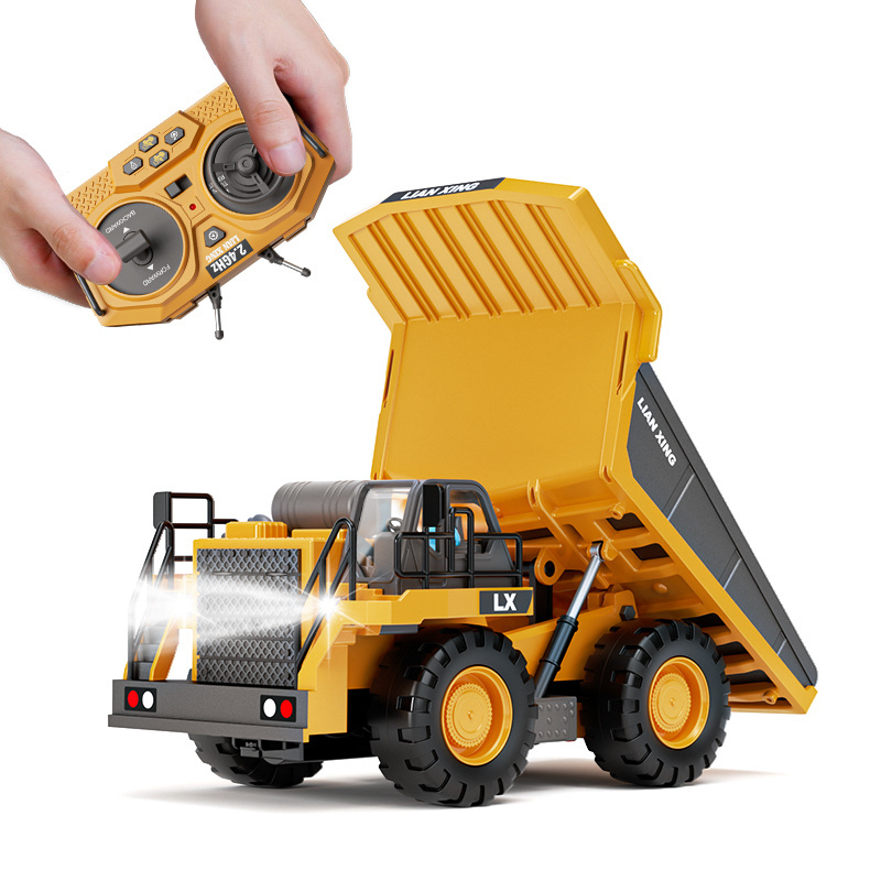 Best seller remote control excavator toy 2.4Ghz 11 Channel Rc Excavator Toy Engineering Car Alloy Radio Control Dump Truck