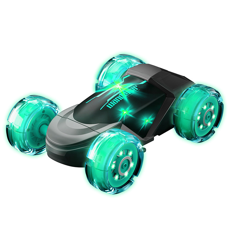 RC Stunt Car 2.4Ghz Hand Remote Control Car with Lights Music Spray Tyre Magnetic Power Generation Rc Cars Toys for Boy