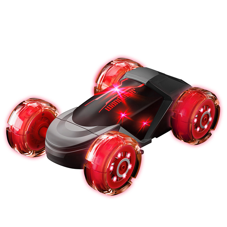 RC Stunt Car 2.4Ghz Hand Remote Control Car with Lights Music Spray Tyre Magnetic Power Generation Rc Cars Toys for Boy