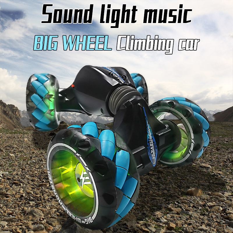 Gesture Sensing Big Wheel Twist Stunt Rc Car Off-Road Climb Monster Truck With Light And Music Remote Control Toys For Kids