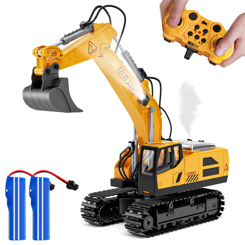 Best seller remote control excavator toy 2.4Ghz 11 Channel Rc Excavator Toy Engineering Car Alloy Radio Control Dump Truck