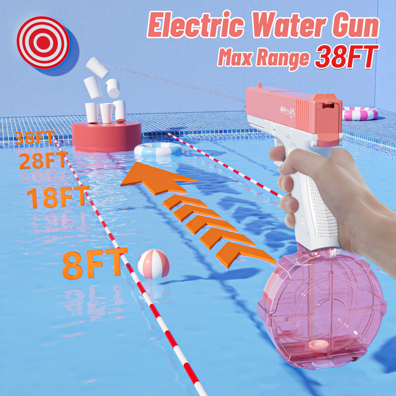 Glock Electric Water Gun Fully Automatic Shooting Water Gun For Kids And Adults Summer Outdoor Party Toy Gun Wholesale