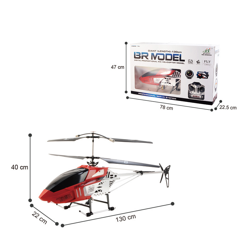 130CM large Radio control helicopter popular big size 4CH RC metal helicopter toy with 480P camera