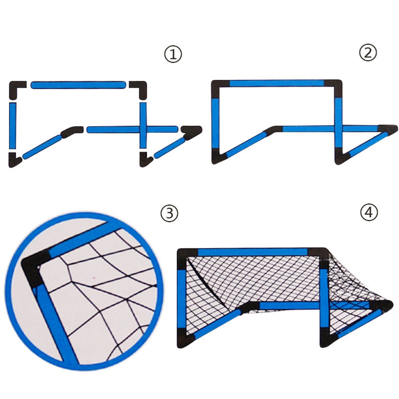 Children Mini Portable Soccer Goals And Post With Ball Pop Up Foldable Football Goal For Kids Football Training Game