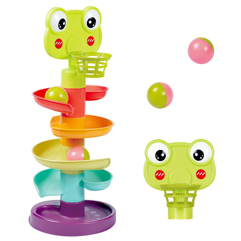 Hot Sale Early Preschool Educational Toys 5 Layer Ball Drop and Roll Swirling Tower Baby Toys for Kids