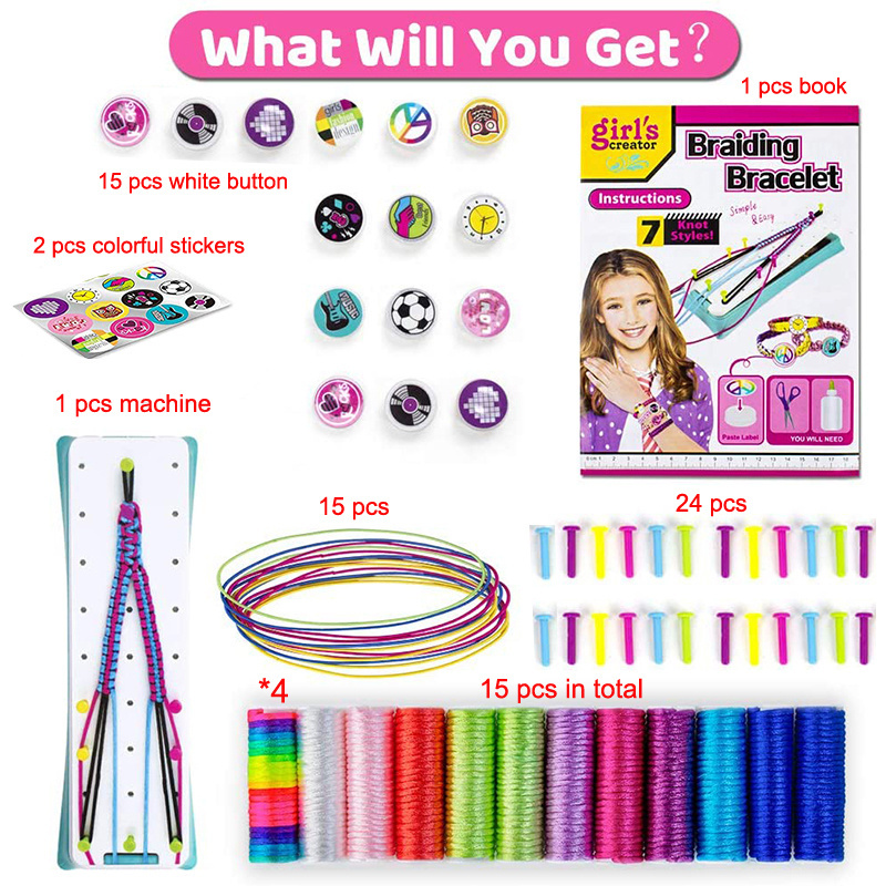 top selling Bracelet Making Kit for Girls DIY Craft Toys Jewelry Maker Gifts In STOCK DIY Jewelry Arts Craft Gifts Toys