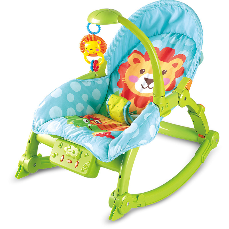 China Factory Electric Baby Crib Rocker Portable Kids Swing Chair Safety Baby Rocking Chair With Light And Music