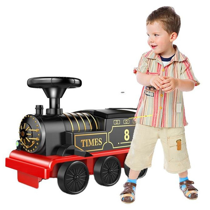 Other Toy Vehicle - Retro Train Toys Multi-Function Kids Ride On Sliding Train Toy With Lighting Music