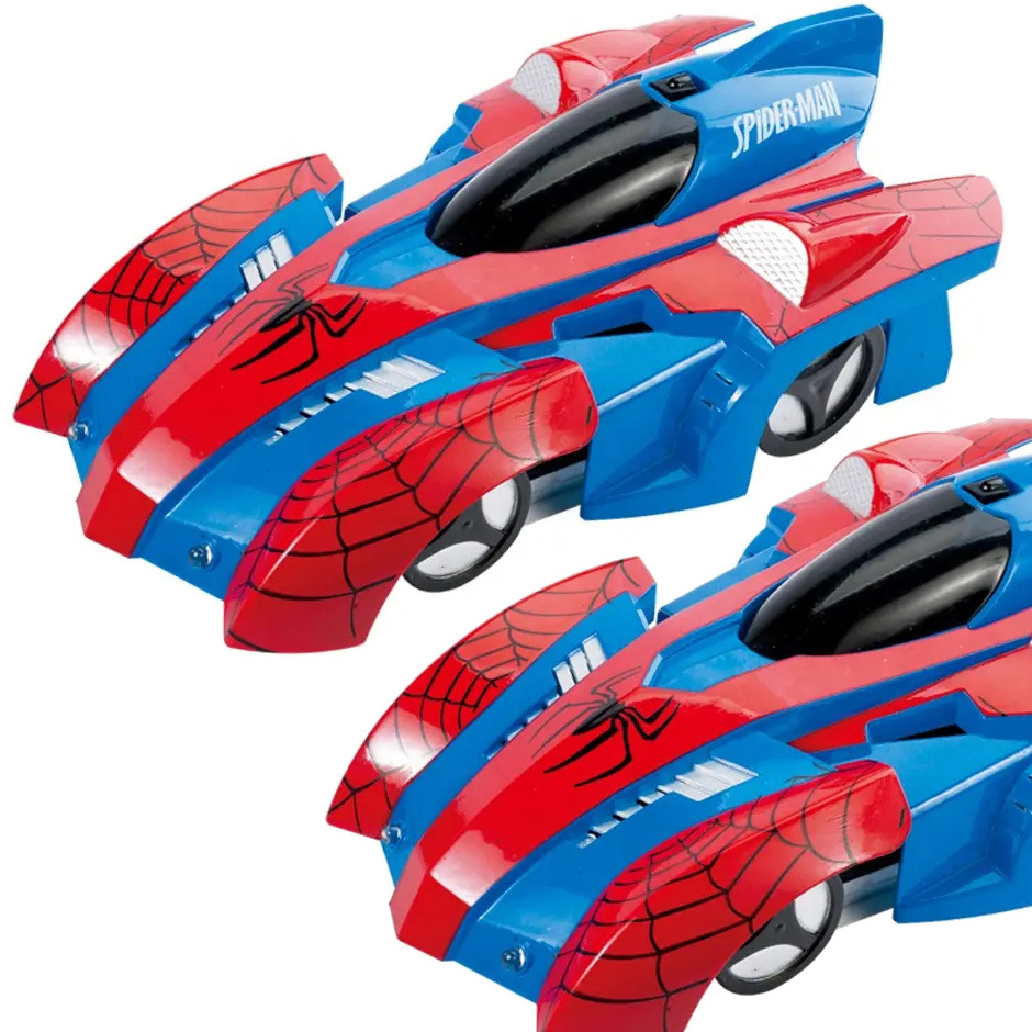 Newest remote control 360 rotating wall climbing car toy children spiderman infrared children RC stunt car