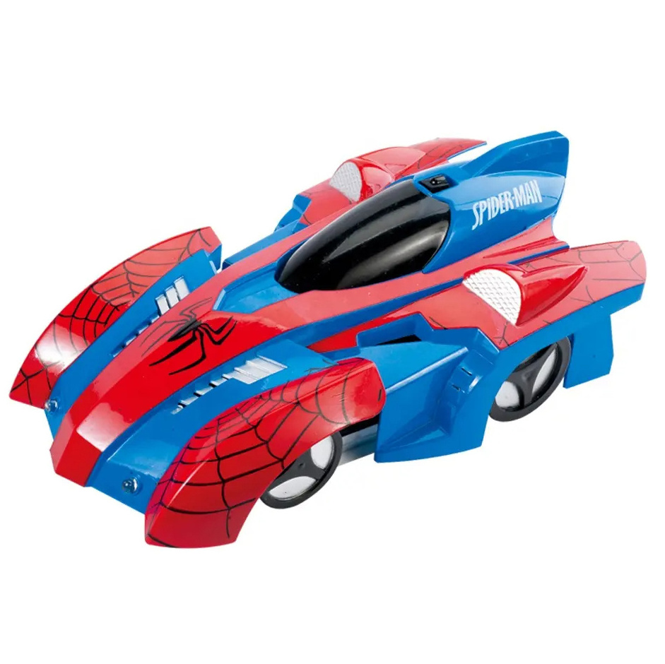 Newest remote control 360 rotating wall climbing car toy children spiderman infrared children RC stunt car