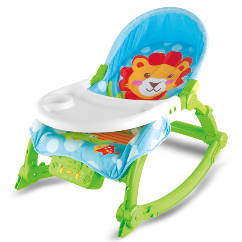 China Factory Electric Baby Crib Rocker Portable Kids Swing Chair Safety Baby Rocking Chair With Light And Music