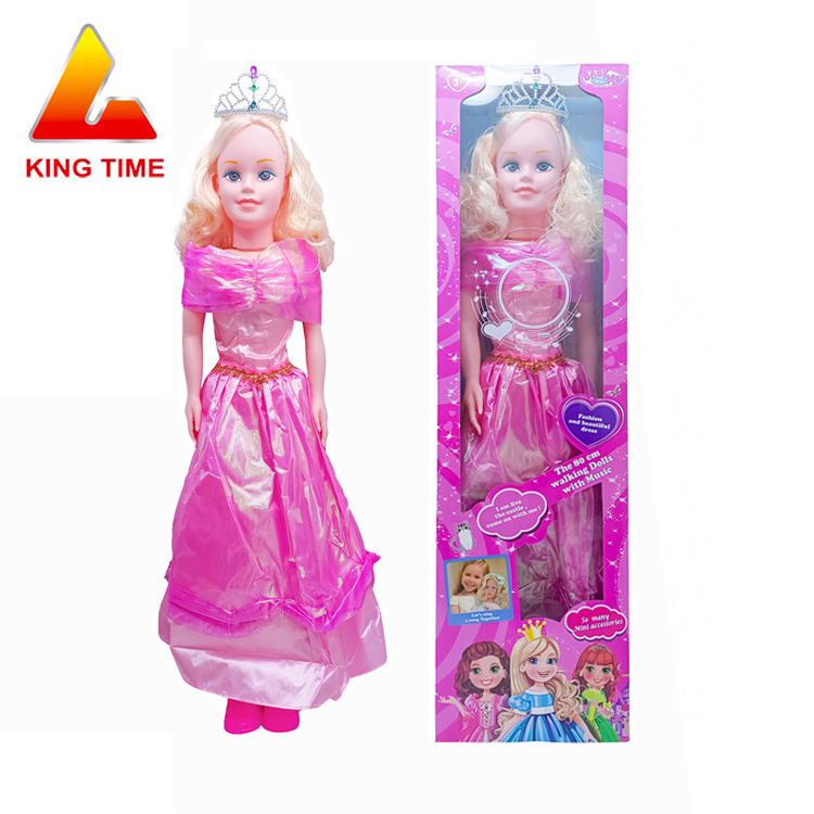 New Hot Sale Dress Up Toys Fashion Girl Doll Kids Gift Box Packing Handmade Skirts Dolls Pink And Yellow 2 Color Mix