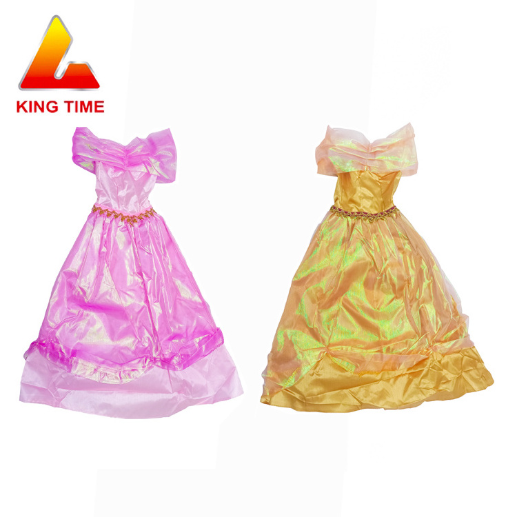 New Hot Sale Dress Up Toys Fashion Girl Doll Kids Gift Box Packing Handmade Skirts Dolls Pink And Yellow 2 Color Mix