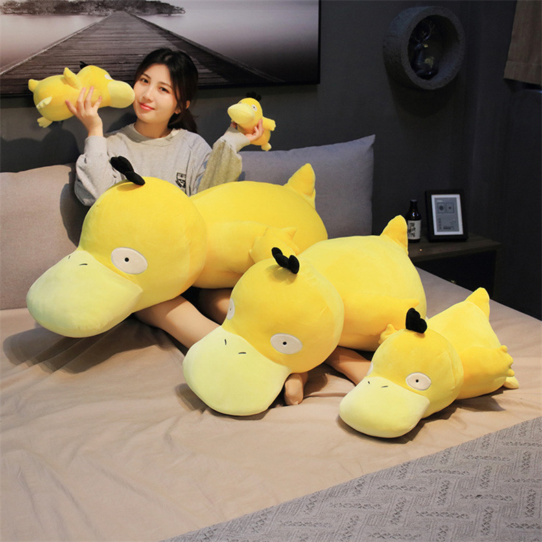 Wholesale Big Yellow Duck Cartoon up to Duck plush pillow duck stuffed toy