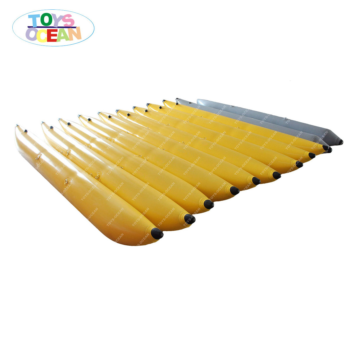 Custom PVC Inflatable Banana Pontoons Tubes Buoy for Pedal Fishing Boats