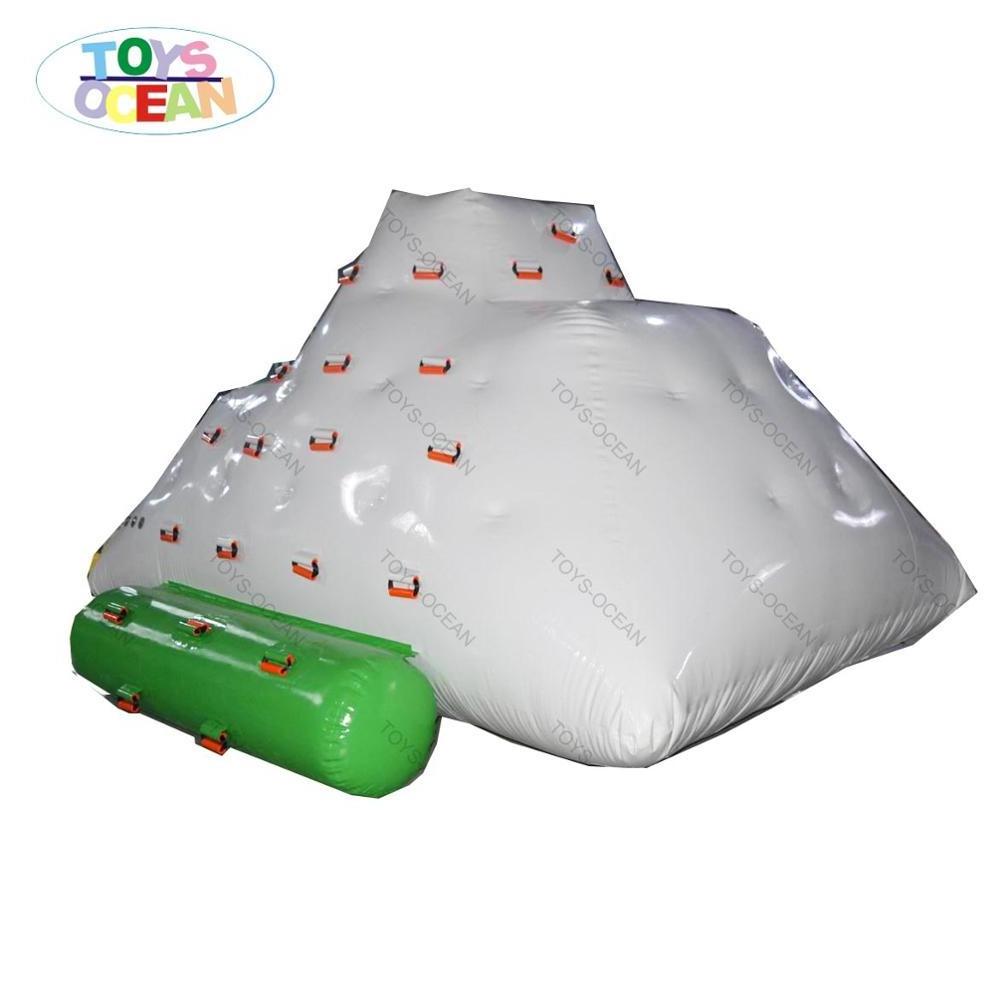 mini floating inflatable iceberg water climbing game toys for lake